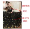 Black Red Hanfu Dress Folk Dance Costume Chinese Traditional National Fairy Costume Ancient Han Dynasty Princess Stage Outfits255n