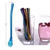 Stainless Steel Stirrer Drinking Straw Coffee Spoon Straws Kitchen Dining Barware Rose Gold Rainbow Drinking Straws drop ship