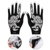 2PCSSet Professional Henna Stencil tillfällig handtatuering Body Art Sticker Mall Wedding Tool India Flower Tattoo Stencil T20071080344