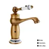 New Banheiro Faucet Antique Bronze Acabamento Barra Basina Pia Sólida Torneiras De Brass Torneiras Único Misturador De Água Tapetes De Banho Guindaste