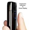 Écran LED Double Arc USB Briquet Rechargeable Électronique Briquet Cigarette Accessoire Plasma Induction Palse Pulse Thunder Briquet