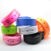 50st / mycket olika färger unisex antiallergi silikongummi bälte, mode färg gummi bälten, gratis frakt av dh