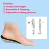 Aumenta l'altezza all'interno delle solette Invisibile Half Memory Foam Valgo piedi ortopedici Pad Lift Foot Care Cuscino per fascite plantare