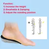 Augmenter la hauteur dans les semelles intérieures invisibles demi-mousse à mémoire de forme Valgus coussinet orthopédique pour les pieds soulever le coussin de fasciite plantaire 7435690