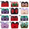 Baby Velvet Hair Belt Solid Color Hairpin Baby Sequin Glitter Big Bow Clips Mouse Ear Wide Boutique Headband Baby Girl Hair Accessories DHL