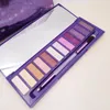 Najnowszy ultrafiolet fioletowy 12 kolorowy paleta cienia do powiek Shimmer Matte Palette łatwa do noszenia Wysokiej jakości bezpłatna wysyłka