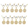 12 sterrenbeeld dierenriem teken ketting voor vrouwen meisjes hanger ketting kettingen klassieke gouden vintage sieraden mode womens cadeau nieuw