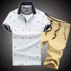 Men's Tracksuits MANTLCONX Arrival Fashion Casual Summer Men's Sets Print Men Shorts + T Shirt Suit 2 Pieces Plus Size 4XL Bottoms1