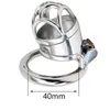 Stainless Steel Chastity Lock Male Slave Adjustment Sexy Chastity Lock Binding Device Metal CB Ring Deer Delay Device Chastity Cuckolds