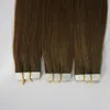 Partihandel 2,5g / st 40pc / parti 14 '' - 24''100% Human Hair Tape In Hair Extensions Remy Indisk Brasiliansk Fabrikspris DHL Gratis