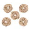 Handmade Jute Hessian Burlap Rose Flowers Vintage Rustic Wedding Decoration Jute Christmas Decorations for Home YQ02132