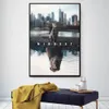 Motivational Poster Art Canvas Painting Mindset Is Everything Cat Changed Into A Lion Inspirational Wall Art Picture for Office Ho3526266