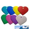 Wholesale 100Pcs Heart Love Personalized Dog Cat Pet ID Tags Customized Engraving Name Phone No. For Dog Pet ID Tag Accessories