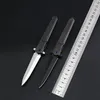 High End Ball Bearing Flipper Folding Kniv M390 Spear Point Satin / Black Stone Wash Blade CNC Carbon Fiber Handle EDC Knives