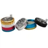 Color Matching Handle Herb Grinders 4 Parts Grinders Tobacco Grinder Aluminum Alloy Tobacco Crusher Smoking Accessories