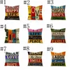 Fronha Vintage Pintado Cartas Pillowcase Tampa linho Throw Pillow Capa de Almofada Sem Recheio Decoração Pillowcase LSK322