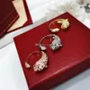 S925 silver brands Cut out leopard ring Powerful mechanical leopard ring Electroplated platinum gold material ne1257717