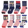 Носки Трампа Президент MAGA Чулки с надписью Трампа Полосатые звезды Флаг США Спортивные носки Носки Трампа 2020 CYZ2526
