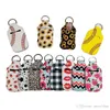 Holder 30ml Hand Neoprene Sanitizer Bottle Bottle Sleeve Cover Women Men Keychain Key Chain Gift Baseball Leopard 150pcs DW52278542421