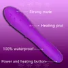 Bullet Vibromasseur pour femmes G Spot Gode Mini Vibrant Chauffage Pénis 7 Vibration Anal Butt Plug Clitoris Stimuler Jouets Pour Adulte CX200709