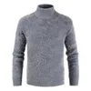 Herrtröjor Turtleneck stickad tröja kashmir ull vinter män 2022 pullover man swetry pull col roul homme1