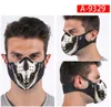 Ny taktisk Camo Mask Tecknadskalle Skriv ut Masker Sport Cykel Ridning Cykling Anti Damm Motorcykel Ski Half Ansiktsmask Filter Stoftäta Masker