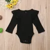 Nowe Dzieci Artykuł Pit Z Długim Rękawem Romper Jesień Baby Boy Girls Solidne Kombinezony Moda Boutique Casual Niemowlęta Odzież M2272