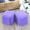 Commercio all'ingrosso 12 pz/lotto 5.5*5*4 cm Moda Ottagonale Velluto Viola Anello Dei Monili Scatola di Imballaggio Orecchino Display Anello di Nozze confezione regalo