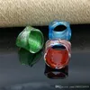 6PCS золотой фольги Lampwork стекла Murano Кольцо 3 Цвет 17-19mm CHIC