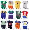 키즈 디자이너 옷 만화 애니메이션 Romper 유아 유아 짧은 소매 코스프레 Jumpsuits 2020 여름 새로운 아기 등반 의류 M1760
