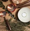 Rose Gold Coffee Milk Pot Meetlepel Quantitatief Messing Pak Gram Schaal Lepels Bakbeker