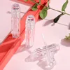 3ml vazio abs claro cristal batom tubos lábio esmalte garrafa varinha tubo feminino meninas beleza maquiagem ferramenta diy amostra frascos