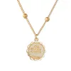 12 Constellation Zodiac Sign Collana per donne Collane a catena con ciondolo per ragazze Gioielli vintage in oro classico regalo da donna di moda NOVITÀ