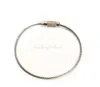 2000pcs Fashion Hot Stainless Steel Wire Keychain Cable Key Ring for Outdoor Hiking#36709