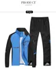 Tracksuits voor heren heren 2022 Spring Running Sets Men Sportpakken sportkleding set polyester fitness training gym fietsspoorpak zip