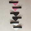 Hot Selling Triangle Hair Clip with Stamp Women Girl Leather Letter Triangle Barrettes Fashion Hair Accessories