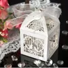 50PCS Laser Cut Love Birds with Heart Favor Boxes Party Candy Boxes Reception Table Setting Sweet Boxes Event Birthday Supplies