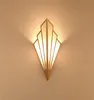 Lâmpada de parede LED usada para o corredor familiar quarto europeu quarto hotel cama criativa interior fã-em forma de lâmpadas de suspensão