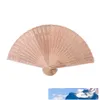 Gepersonaliseerde houten hand fan bruiloft gunsten en giften voor gast sandelhout hand fans bruiloft decoratie vouwfans