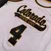 Nova camisa de basquete do estado do Colorado 2020 NCAA College 4 Isaiah Stevens White toda costurada e bordada tamanho S-3XL