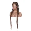 Dilys кружевные передние парики, плетеные парики для чернокожих женщин, синтетические косички, кружевные парики с детскими волосами, косички, парик 28 дюймов2950412