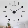 2020 Szybki zegar zegarowy zegarki ścienne Horloge 3D DIY Acryl Mirror Naklejki domowe dekoracja kwarcowa igła 300W3230489