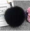 Luxury 15cm y Fox Fur Ball Keychain Fur Pompons Keychain Keyring Pom Pom Keychain pour charme Sac Pendentif Ornement Gift T2008048228158