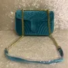 Högkvalitativ Marmont Velvet Väskor Handväskor Dam Axelväska Sylvie Handväskor Plånböcker Kedja Mode Crossbody väska