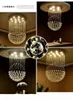 Nowoczesny LED K9 Ball Crystal Wisiorek Light Light Chandelier Jasne światła sufitowe