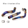 Sans lacet pour CFMoto NK 250 250NK NK250 système d'échappement de moto évasion modifié alliage de titane avant lien intermédiaire tuyau connexion