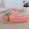 Macaron Box Cake Box Biscuit Muffin Box 20.3 * 5.3 * 5.3 cm Negro Azul Verde Blanco 4 colores LX2696