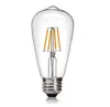 Antieke vintage LED-gloeilampen, ST64 2W 4W 6W 8W Edison LED-lamp Daglicht Wit 4000K, E26 Medium Base LED Filament Bollen