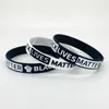 Hot Sale Black Lives Matter Siliconen Polsband Zwarte Siliconen Rubber Armband Armbanden Voor Mannen Dames Geschenken