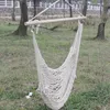 120x90cm Trädgård Hängmatta Swing Stol Tjock Mesh Bomull Rope Hammocks sovsal Sovrum Hängande gungor Utomhus Camping Tillbehör 42XL B2